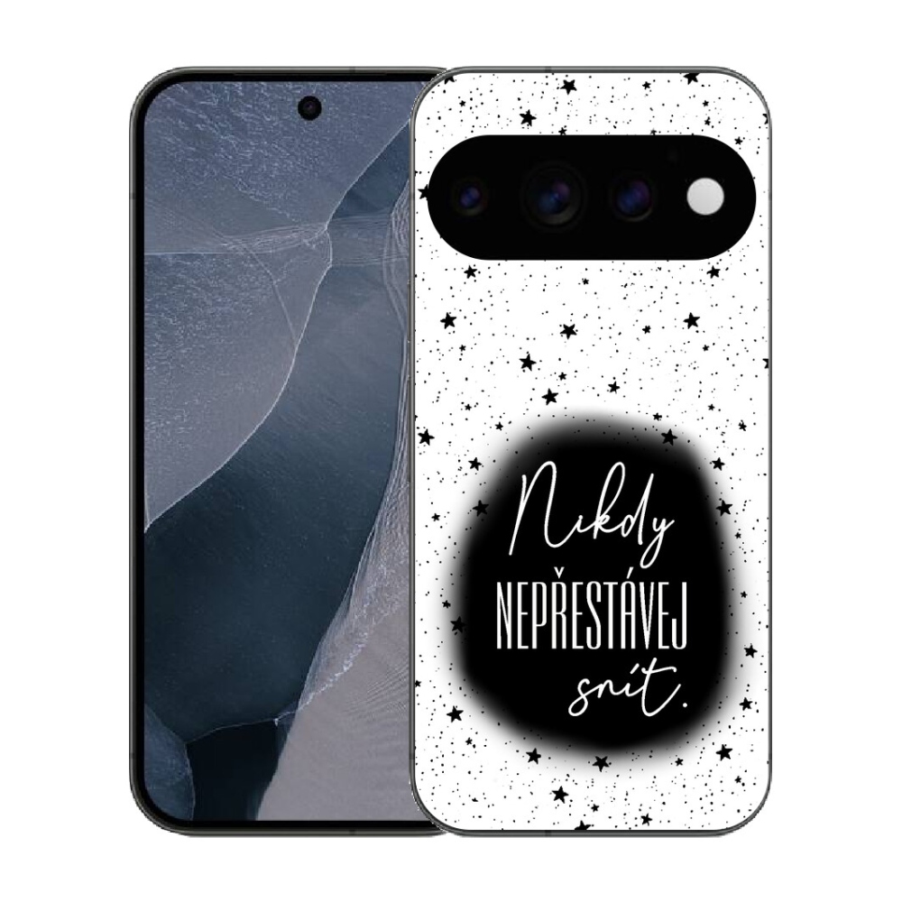 mmCase gél tok a Google Pixel 11 Pro-hoz – 1. idézet, fekete-fehér háttér