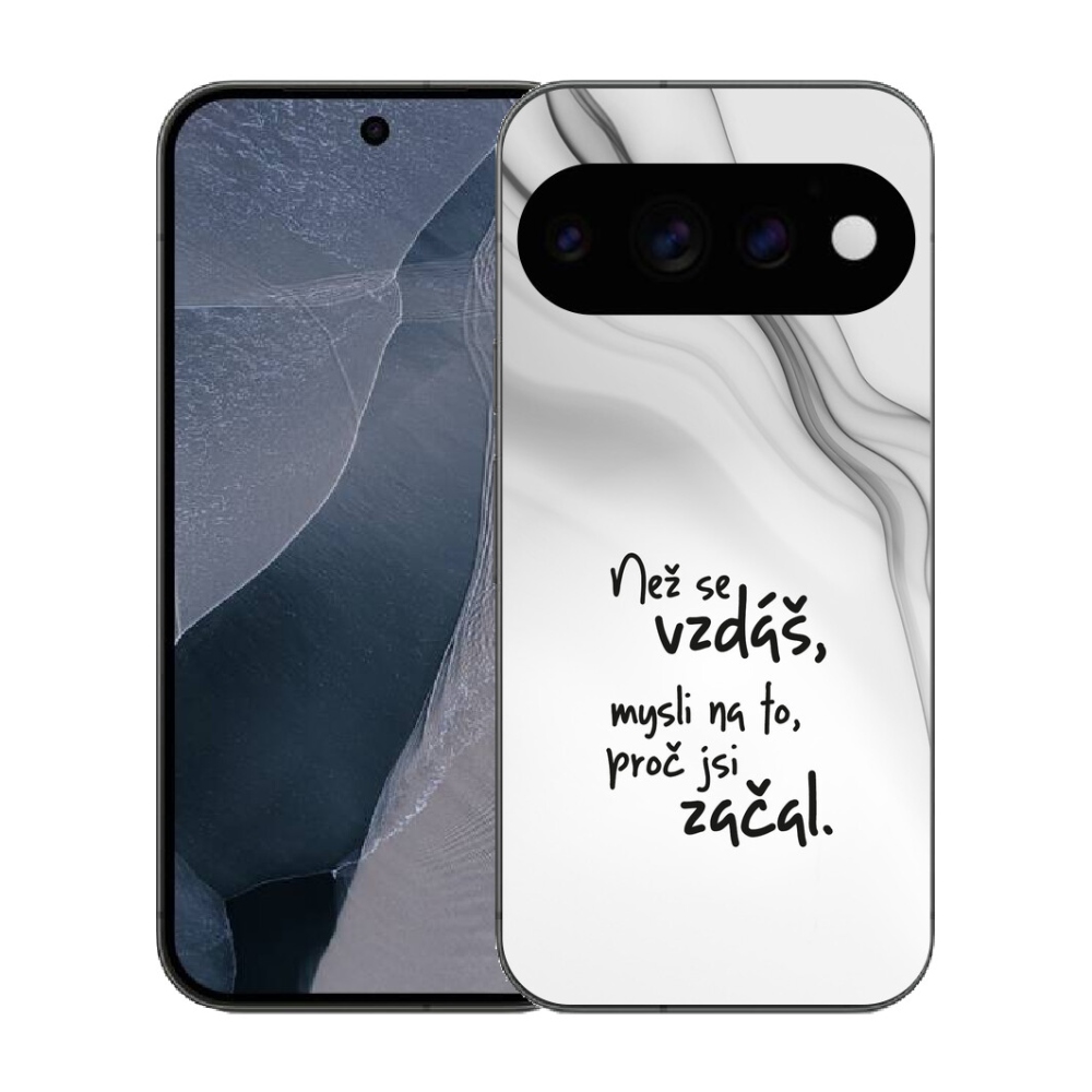 mmCase gél tok a Google Pixel 11 Pro-hoz – idézet 2, fehér háttérrel