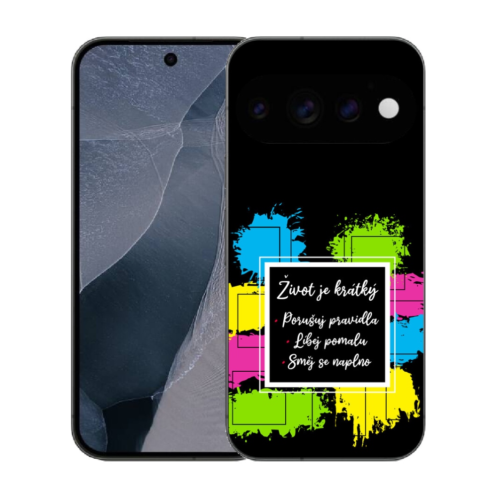 mmCase gél tok a Google Pixel 11 Pro-hoz – idézet 5, fekete háttérrel