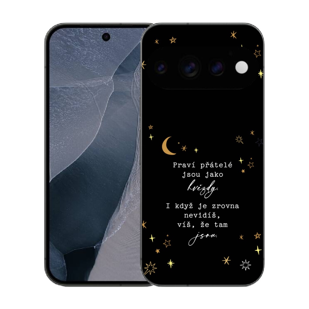 mmCase gél tok a Google Pixel 11 Pro-hoz – idézet 6, fekete háttérrel