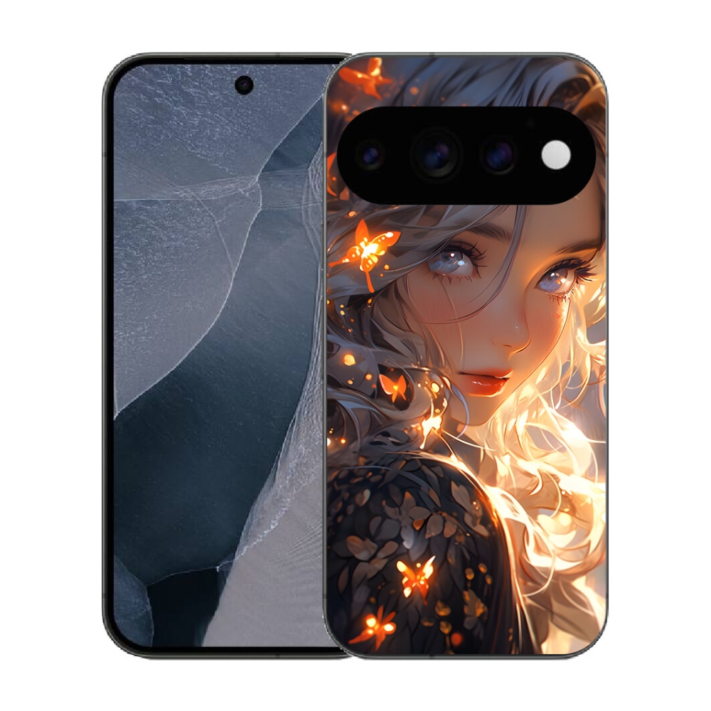 mmCase géltok a Google Pixel 11 Pro-hoz – lány és pillangók
