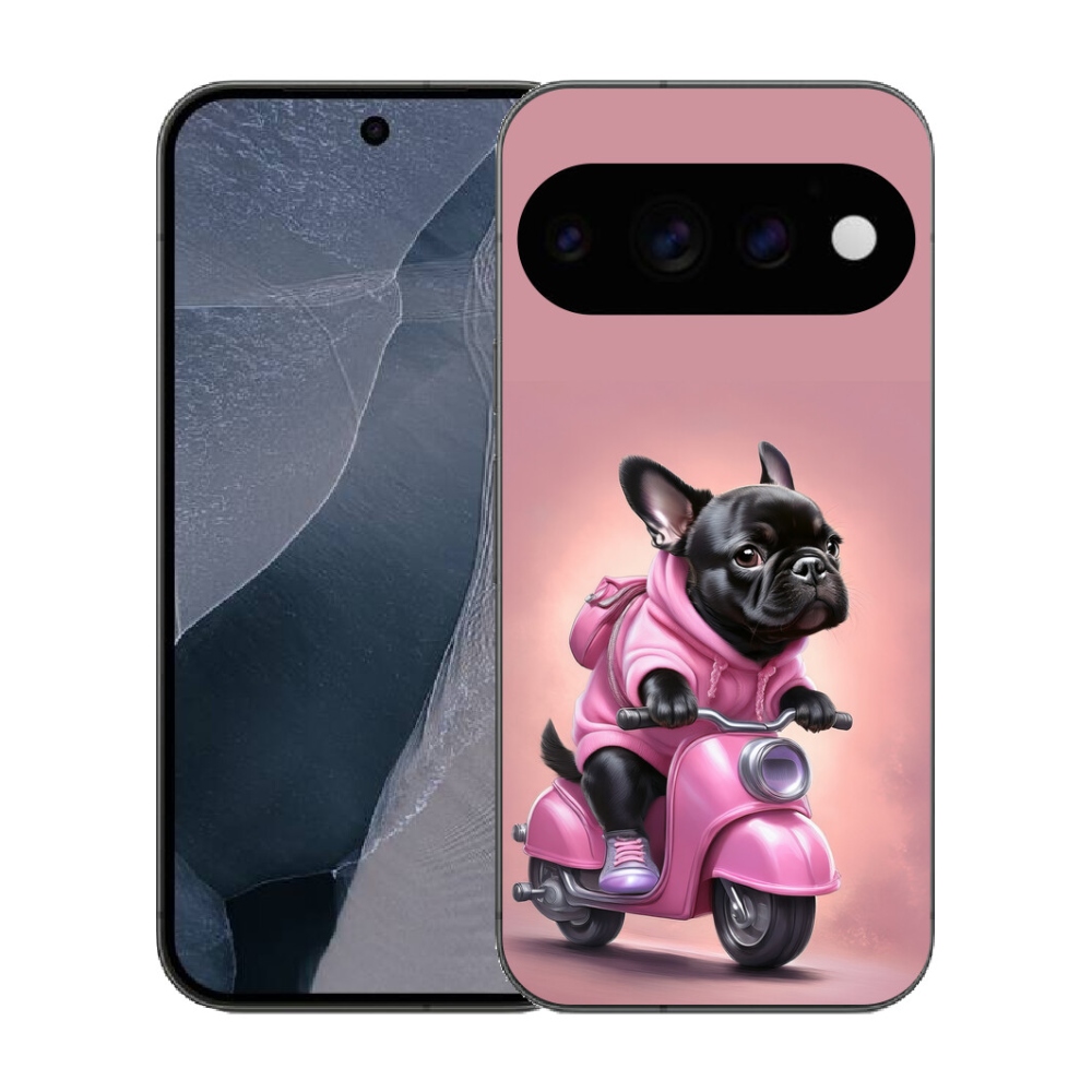 mmCase gél tok a Google Pixel 11 Pro-hoz – francia buldog robogón