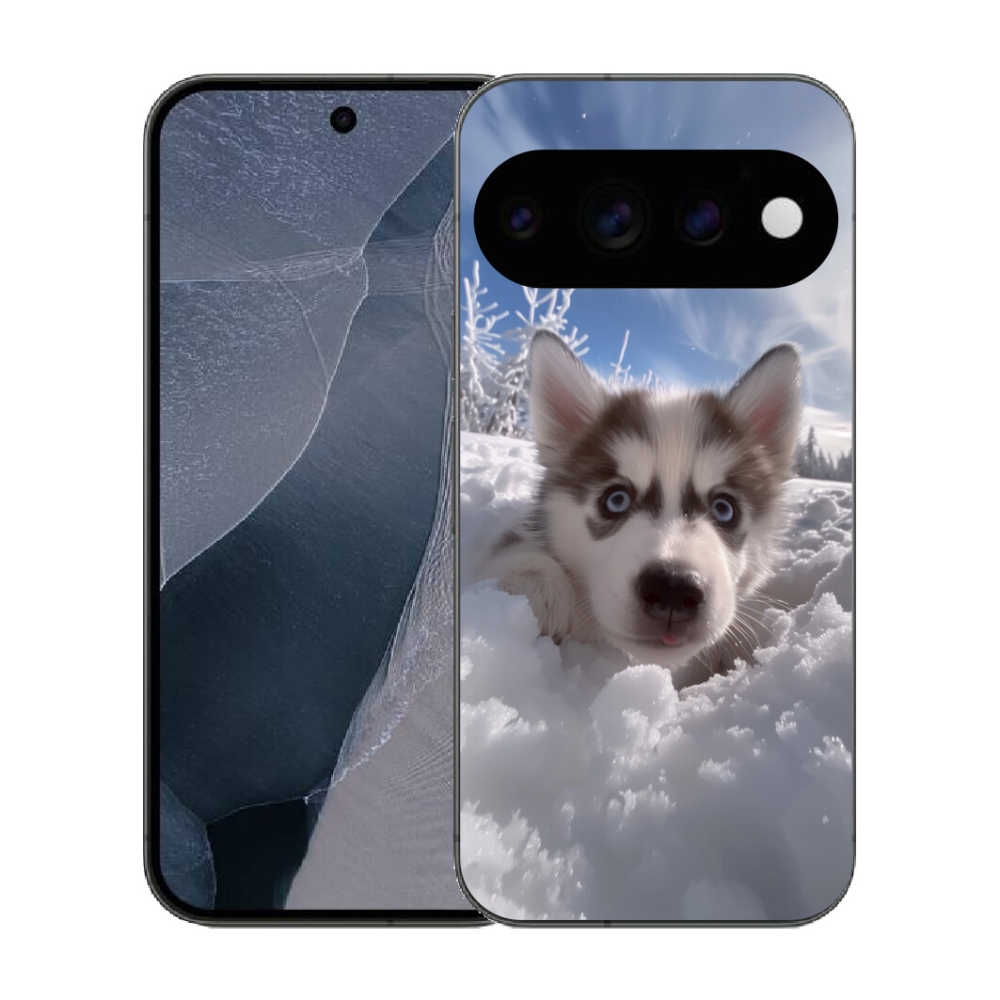 mmCase gél tok a Google Pixel 11 Pro-hoz – husky a hóban
