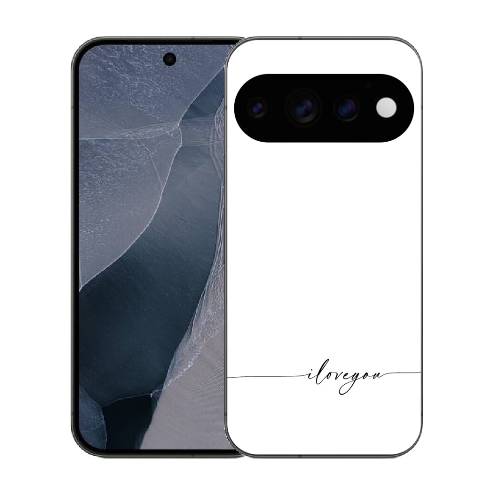 mmCase gél tok a Google Pixel 11 Pro-hoz – „I love you” fehér háttérrel