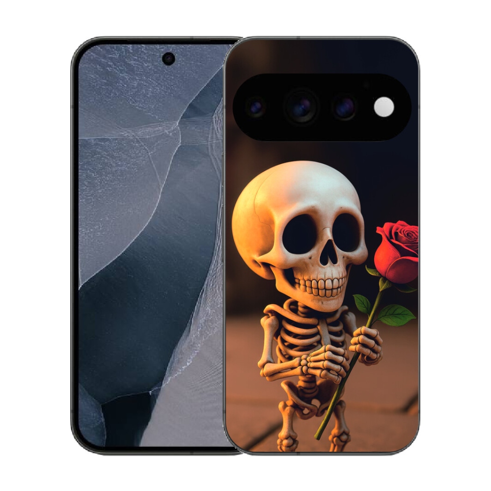 mmCase gél tok a Google Pixel 11 Pro-hoz – csontváz rózsával