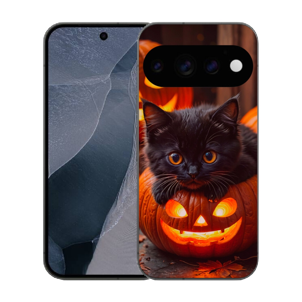 mmCase gél tok a Google Pixel 11 Pro-hoz – cica és sütőtök