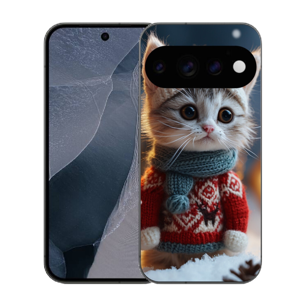 mmCase gél tok a Google Pixel 11 Pro-hoz – pulóveres cica