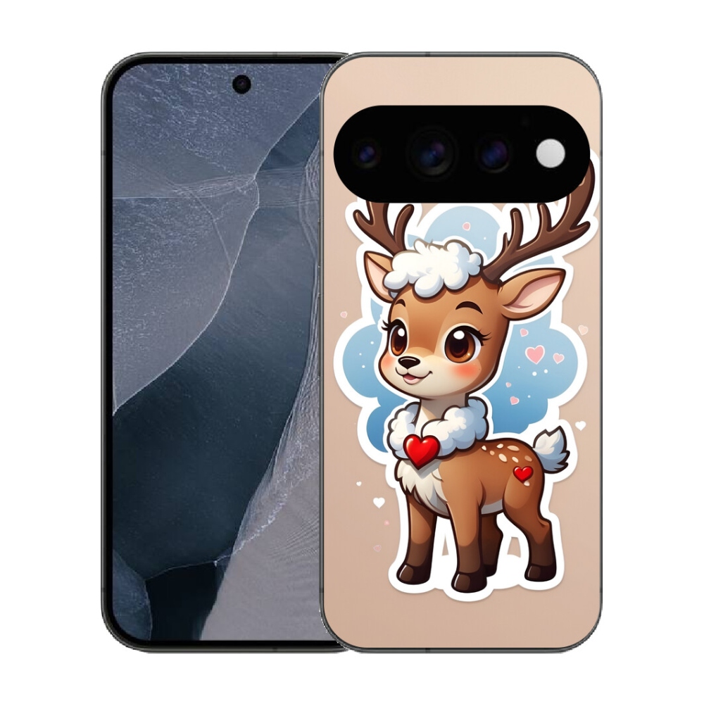mmCase gél tok a Google Pixel 11 Pro-hoz – rajzolt rénszarvas
