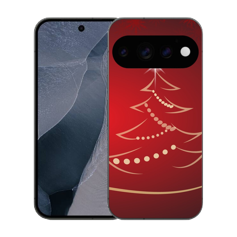 mmCase gél tok a Google Pixel 11 Pro-hoz – rajzolt karácsonyfa