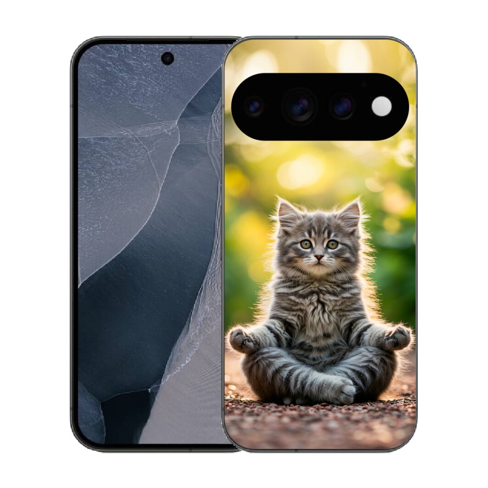 mmCase gél tok a Google Pixel 11 Pro-hoz – meditáló cica