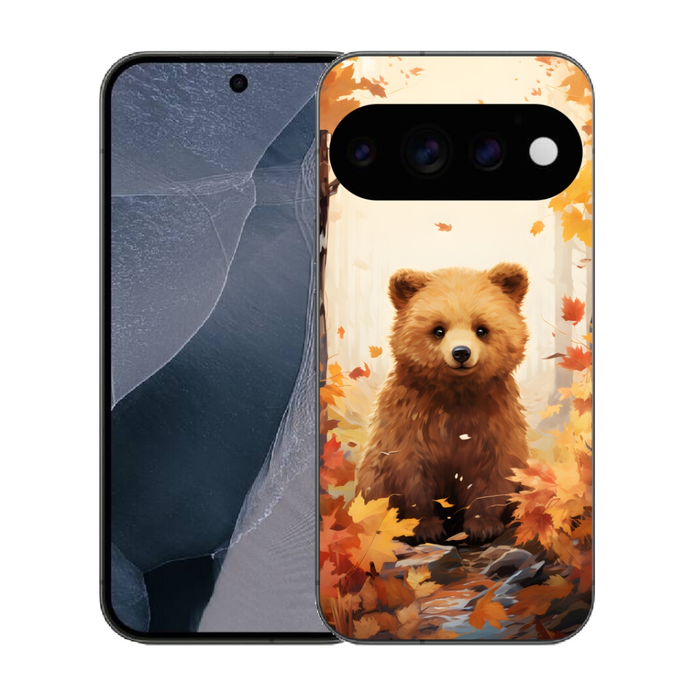 mmCase gél tok a Google Pixel 11 Pro-hoz – medve az erdőben