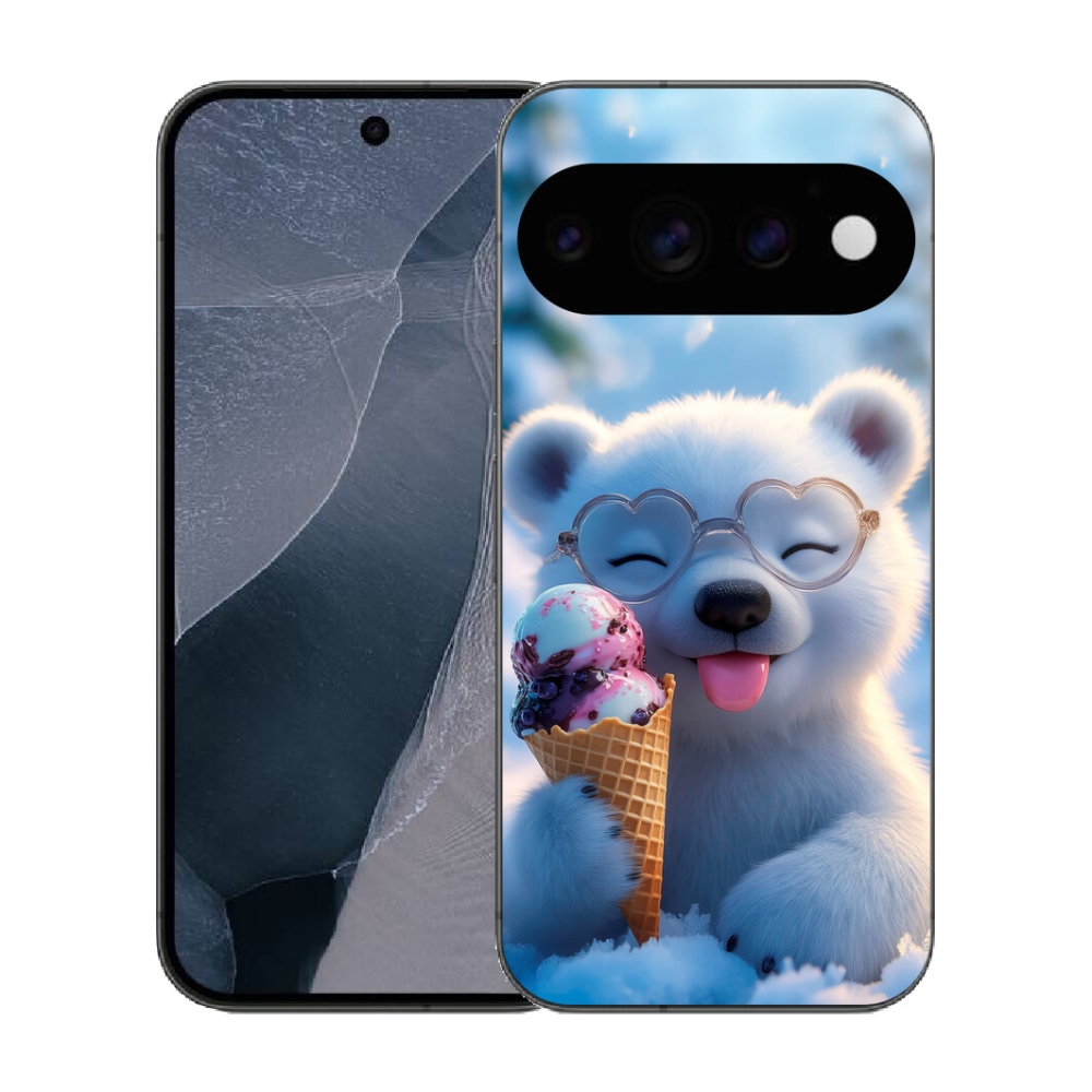 mmCase gél tok a Google Pixel 11 Pro-hoz – mackó fagylalttal