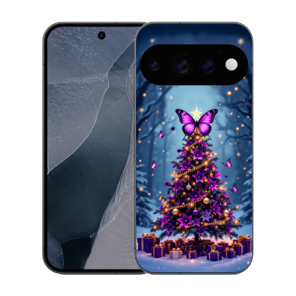 mmCase gél tok a Google Pixel 11 Pro-hoz – pillangós karácsonyfa