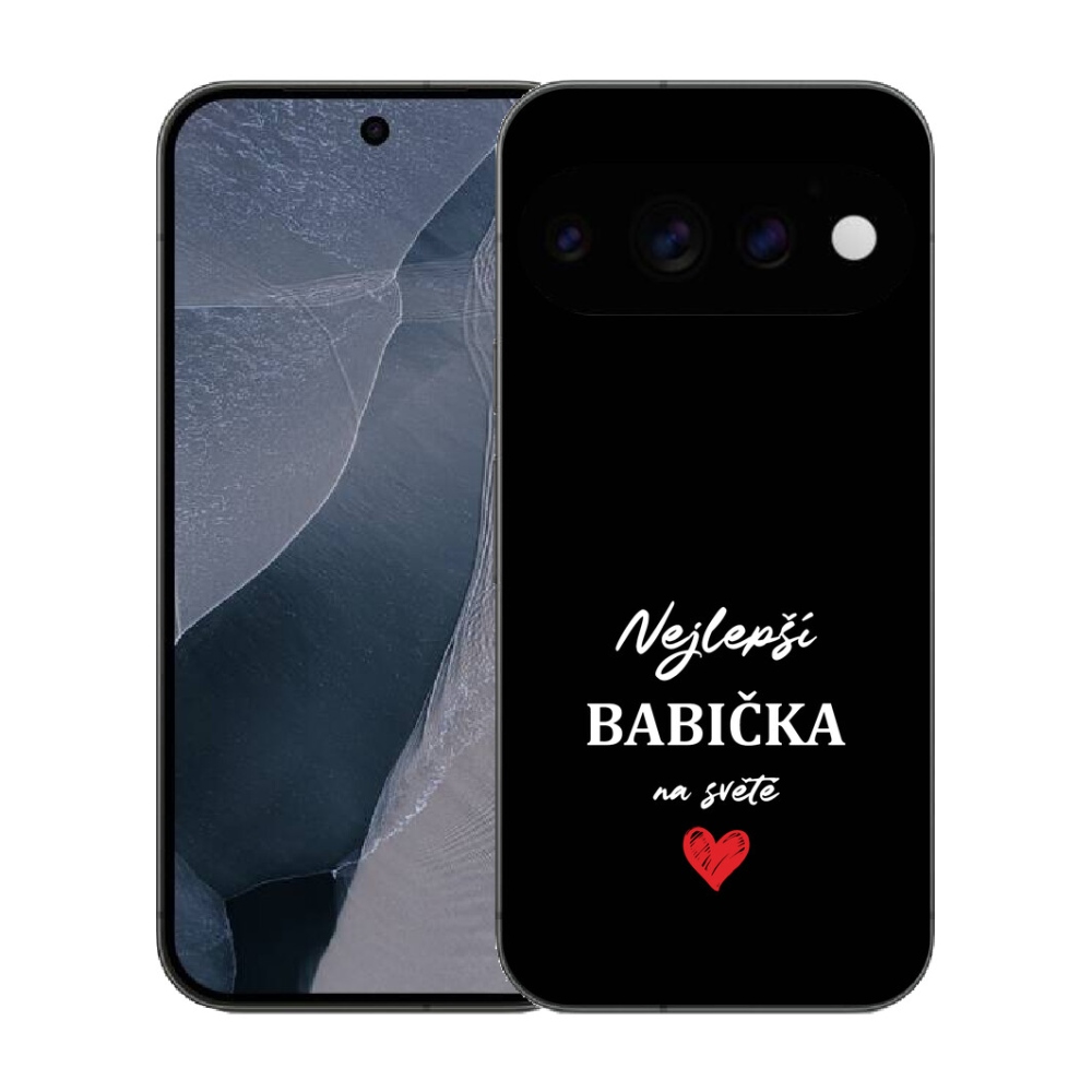 mmCase gél tok a Google Pixel 11 Pro-hoz – a legjobb nagymama 1, fekete háttérrel