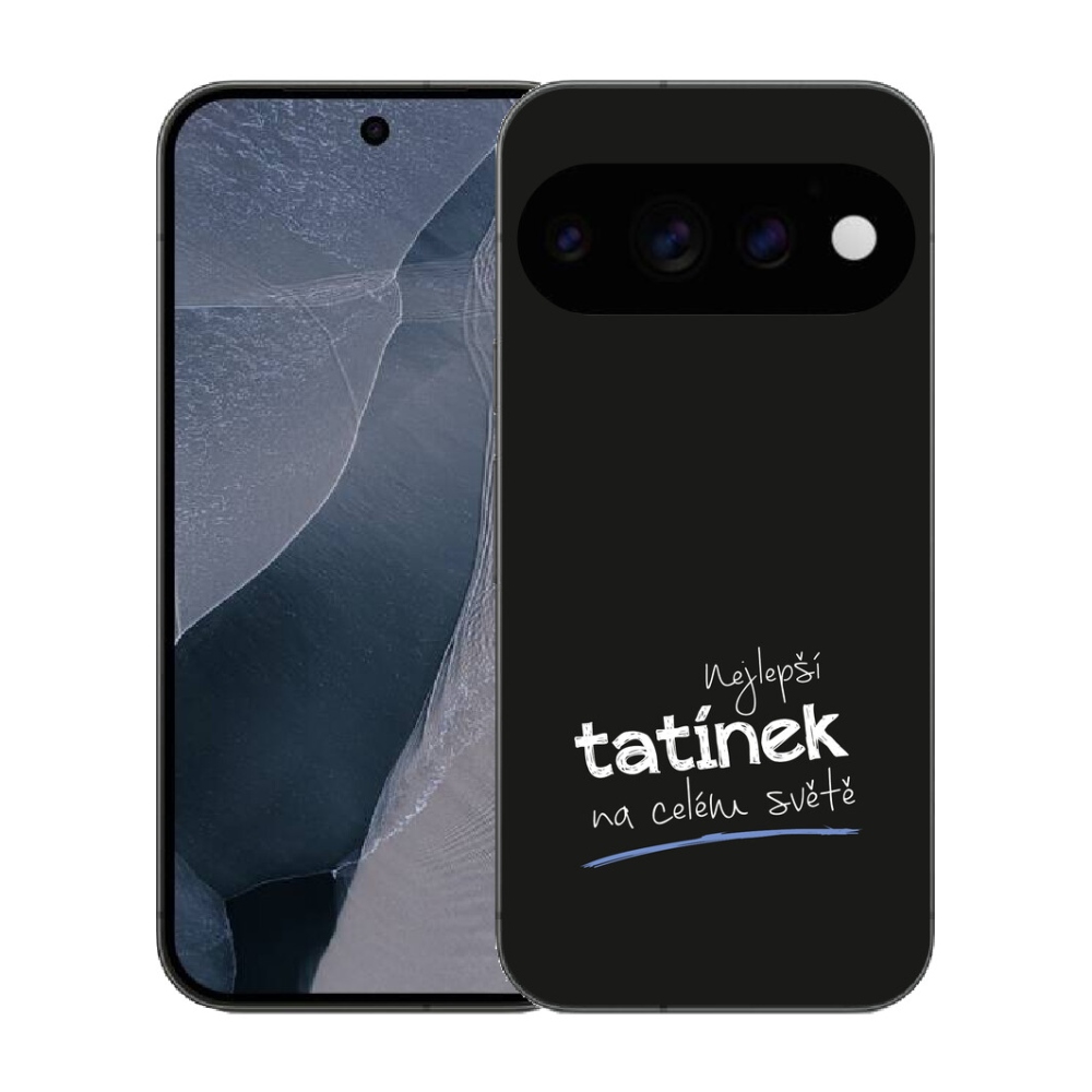 mmCase gél tok a Google Pixel 11 Pro-hoz – „A legjobb apa 4” fekete háttérrel