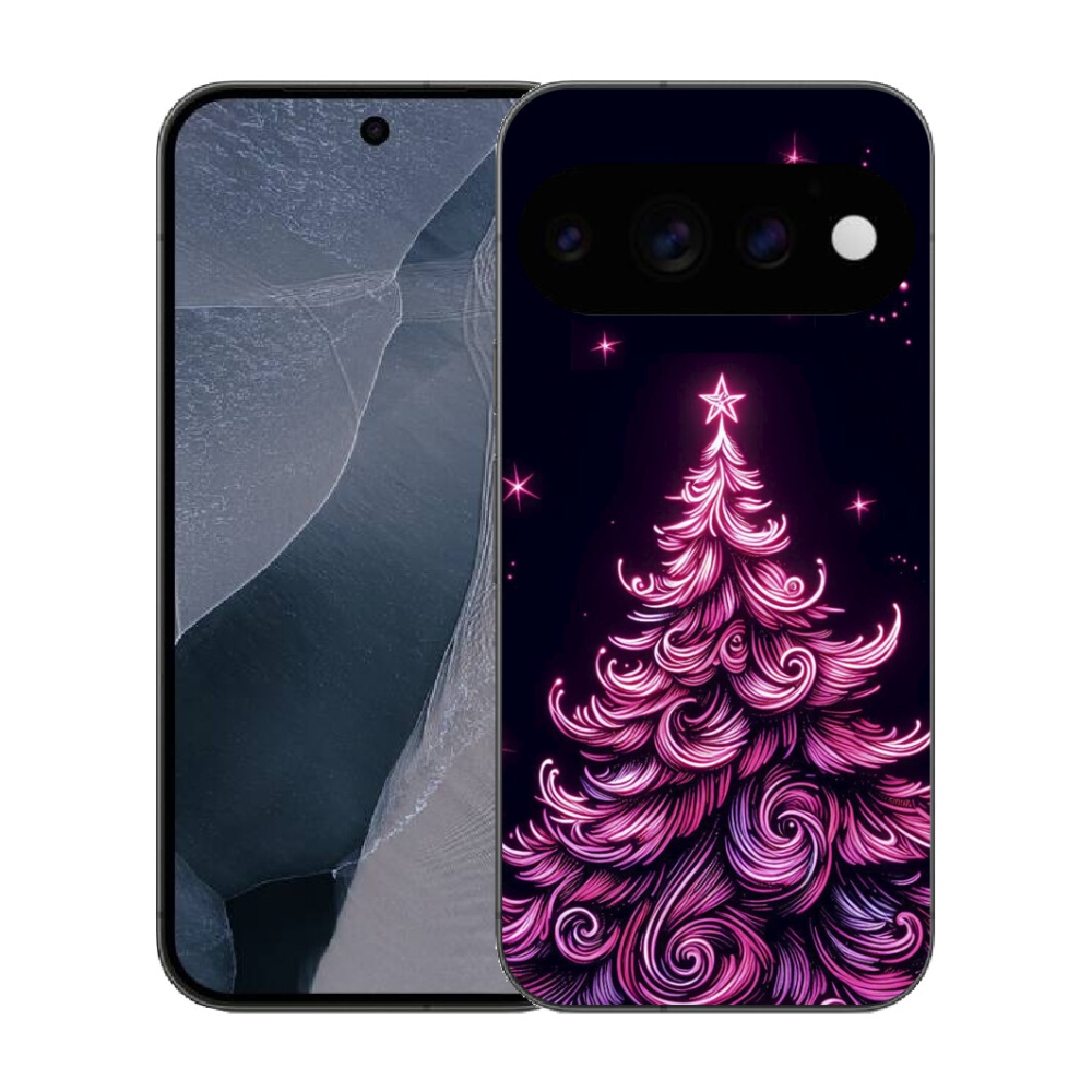 mmCase gél tok a Google Pixel 11 Pro-hoz – neon karácsonyfa 2