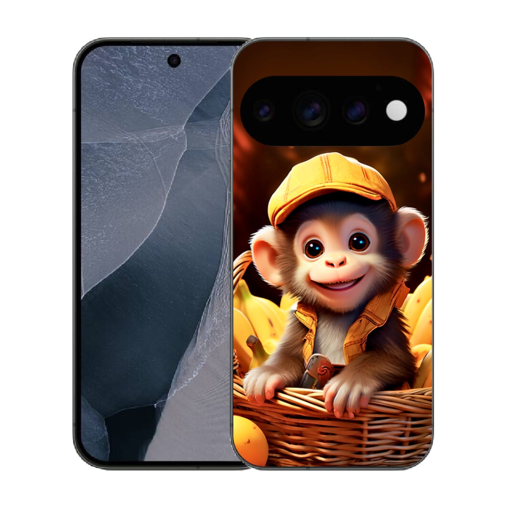mmCase gél tok a Google Pixel 11 Pro-hoz – majom a kosárban