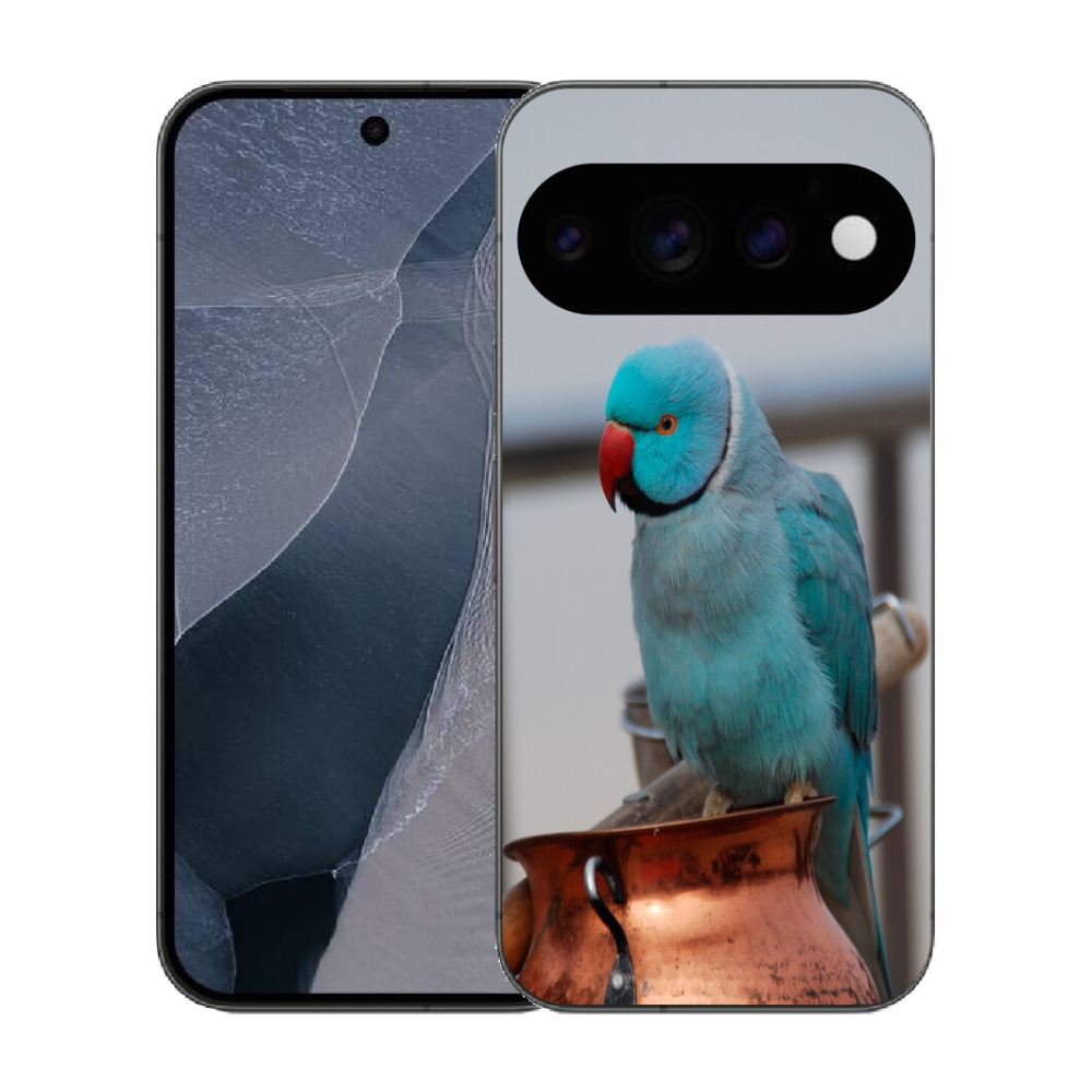 mmCase gél tok a Google Pixel 11 Pro-hoz – kék alexandri papagáj
