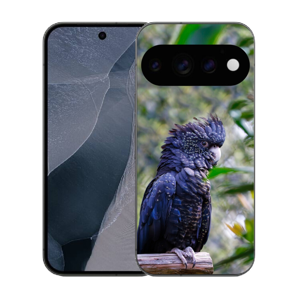 mmCase gél tok a Google Pixel 11 Pro-hoz – fekete kakadu papagáj