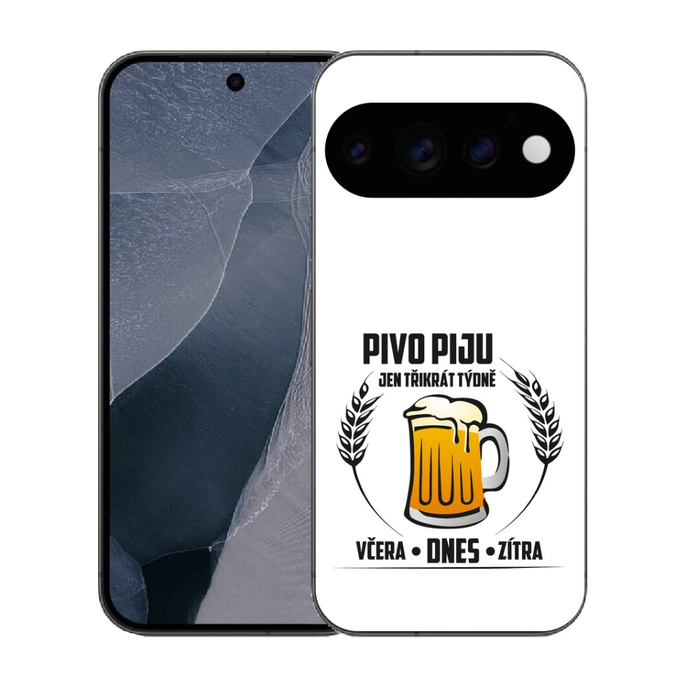 mmCase gél tok a Google Pixel 11 Pro-hoz – sörös motívum, fehér háttérrel