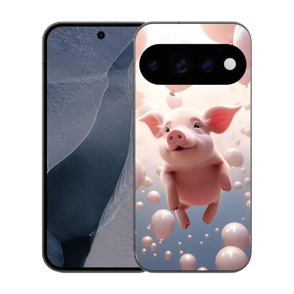 mmCase gél tok a Google Pixel 11 Pro-hoz – malac léggömbökkel