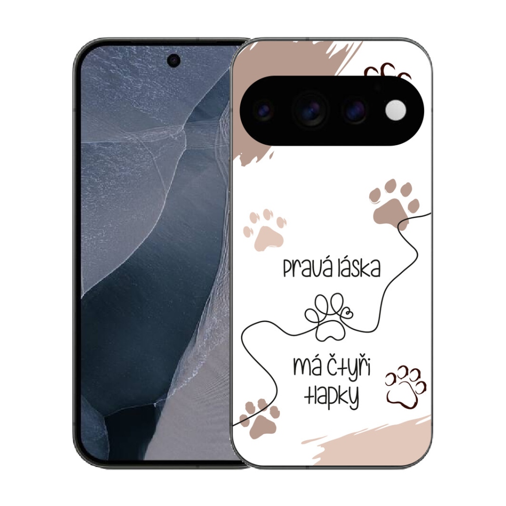 mmCase gél tok a Google Pixel 11 Pro-hoz – kutyás motívum, 1 db, fehér háttérrel