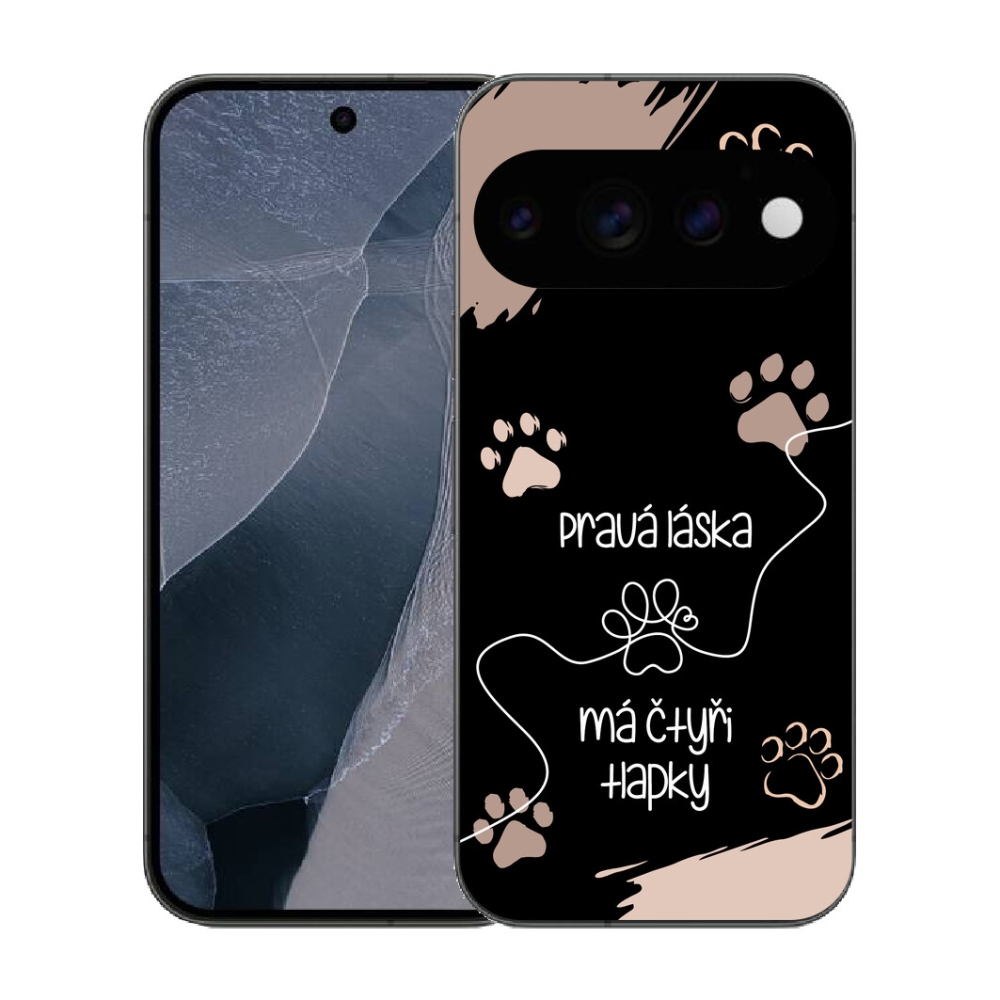 mmCase gél tok a Google Pixel 11 Pro-hoz – kutyás motívum 1, fekete háttér
