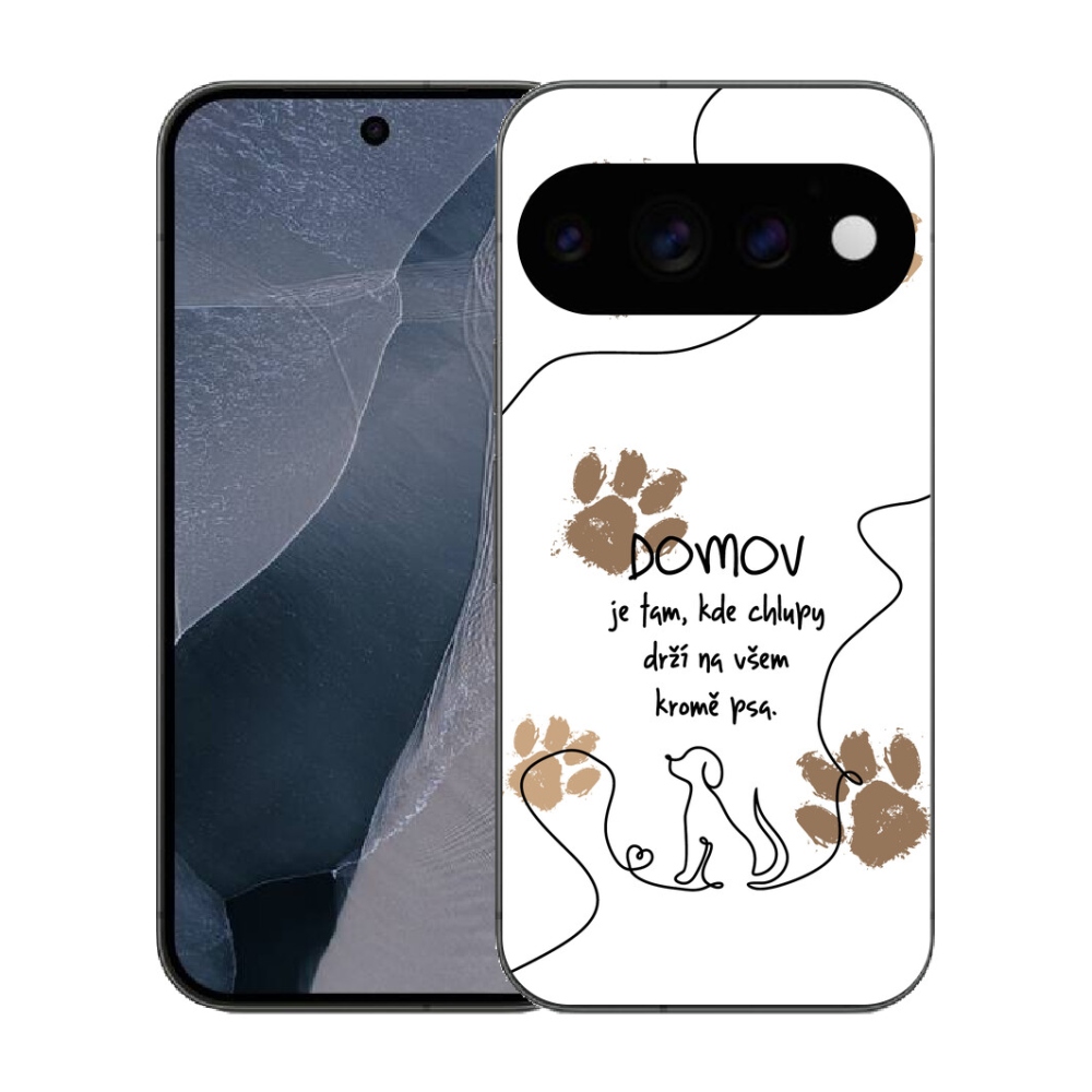 mmCase gél tok a Google Pixel 11 Pro-hoz – kutyás motívum, fehér háttérrel
