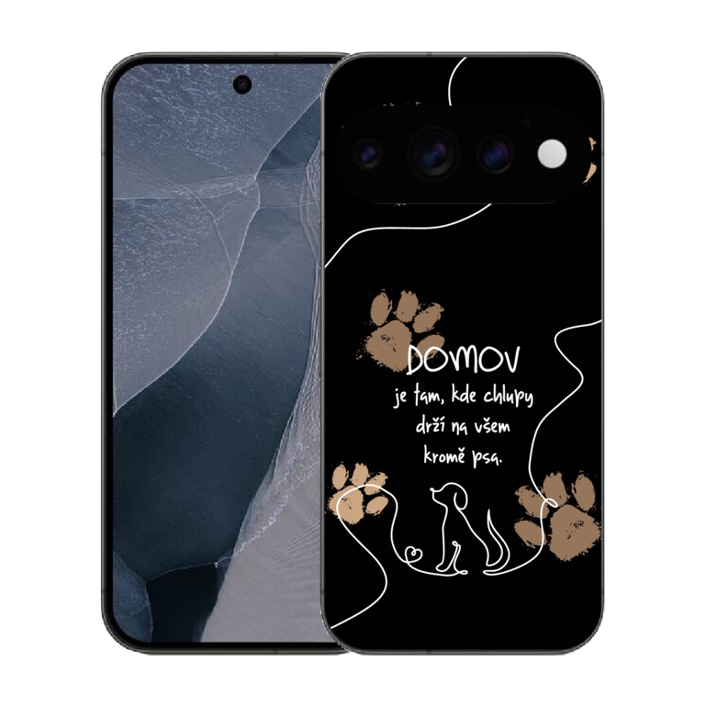 mmCase gél tok a Google Pixel 11 Pro-hoz – kutyás motívum, fekete háttér