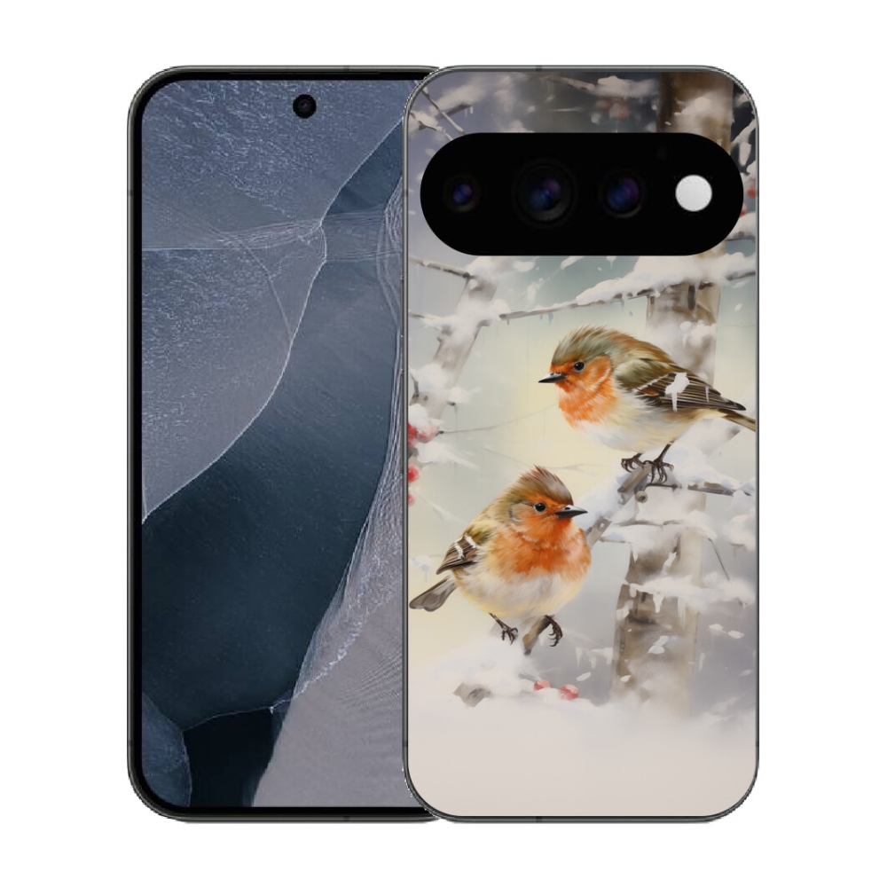 mmCase gél tok a Google Pixel 11 Pro-hoz – madarak télen