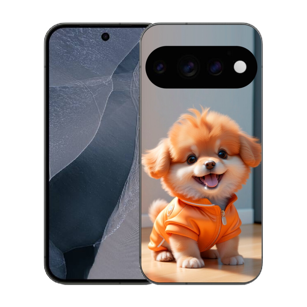 mmCase gél tok a Google Pixel 11 Pro-hoz – aranyos pomerániai pulóverben