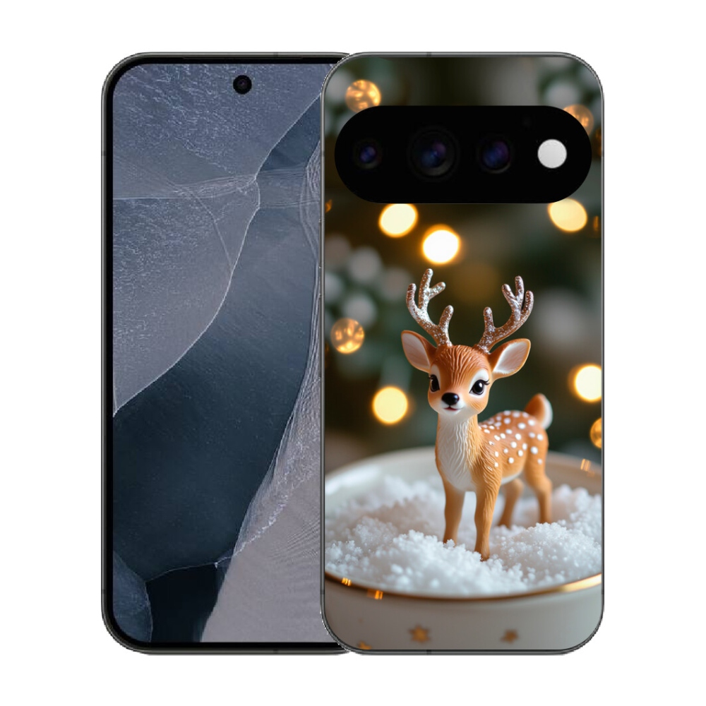 mmCase gél tok a Google Pixel 11 Pro-hoz – aranyos karácsonyi szarvas
