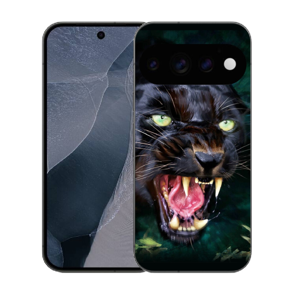 mmCase gél tok a Google Pixel 11 Pro-hoz – dühös fekete párduc