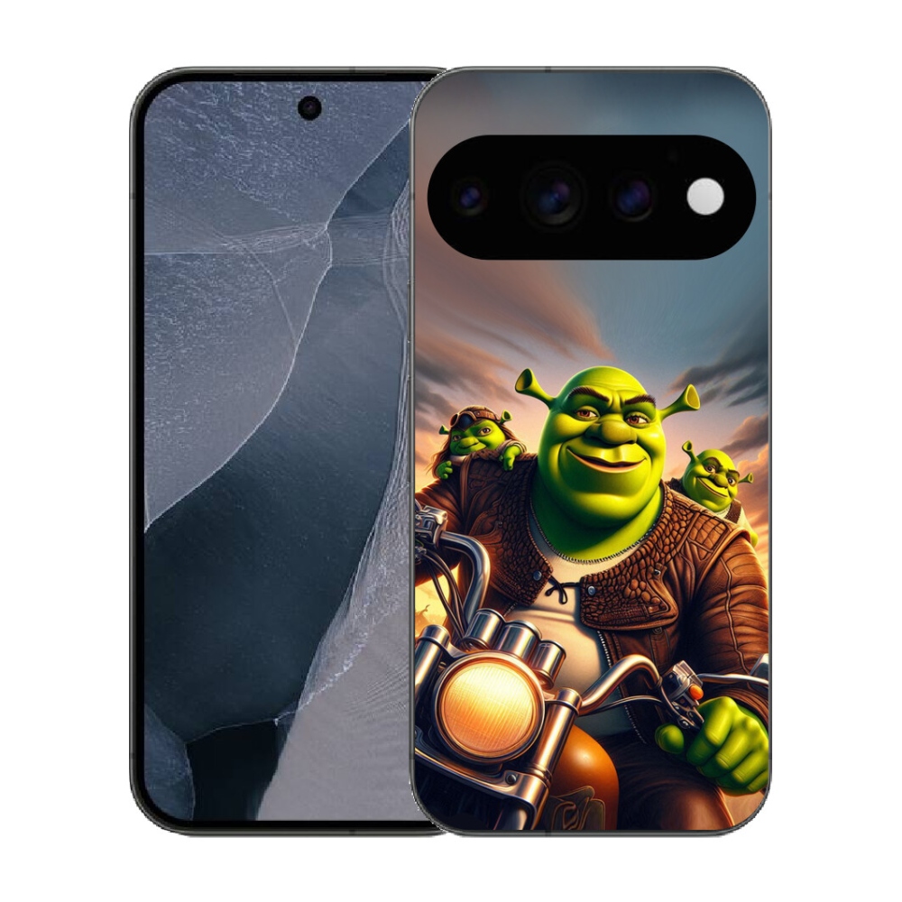 mmCase gél tok a Google Pixel 11 Pro-hoz – Shrek motoron