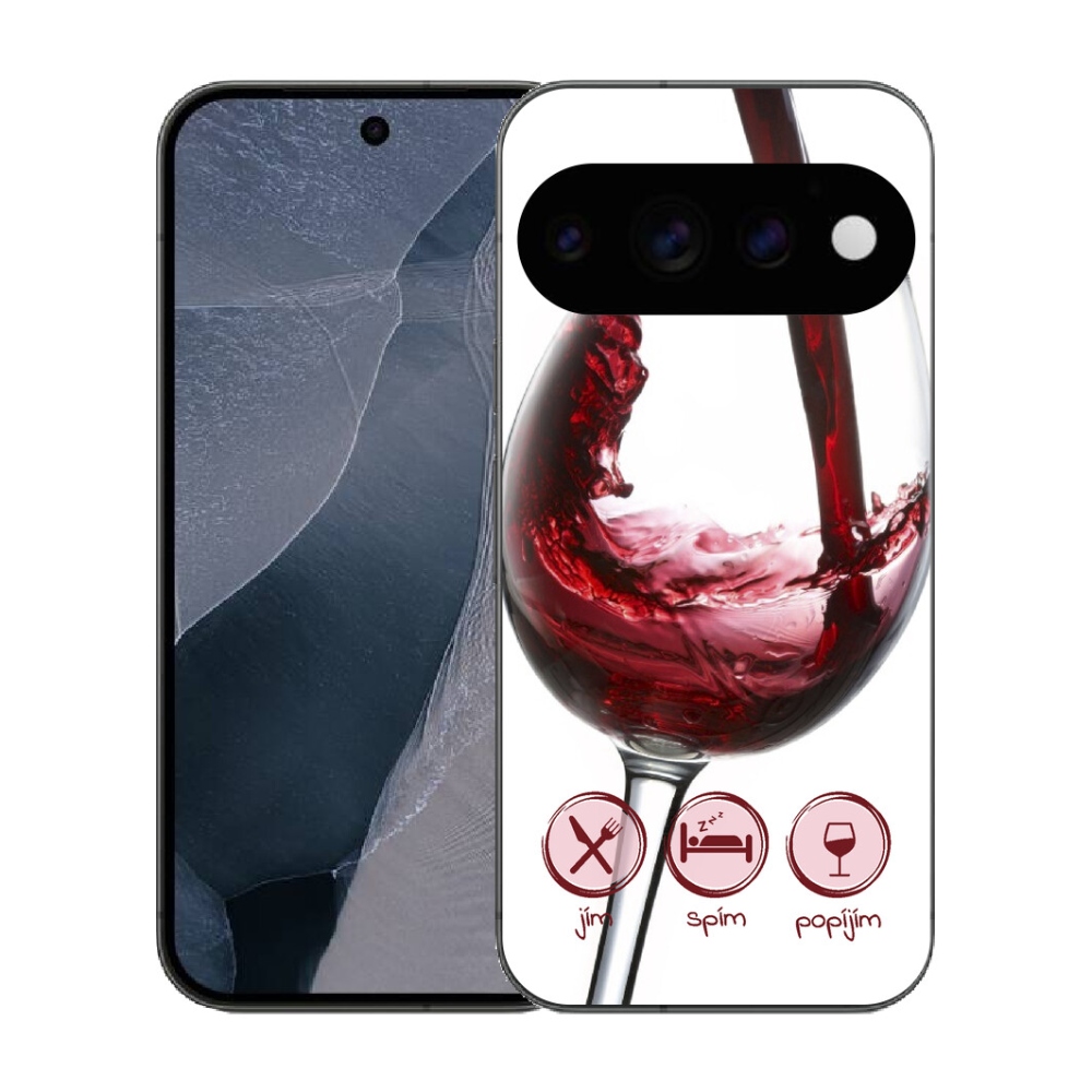 mmCase gél tok a Google Pixel 11 Pro-hoz – egy pohár vörösbor