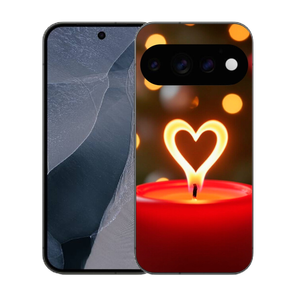 mmCase géltok a Google Pixel 11 Pro-hoz – lángoló szív