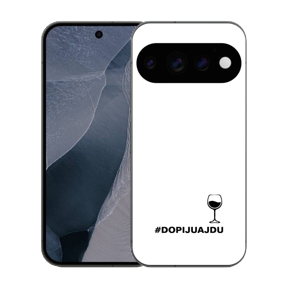 mmCase gél tok a Google Pixel 11 Pro-hoz – szőlőmotívum fehér háttérrel