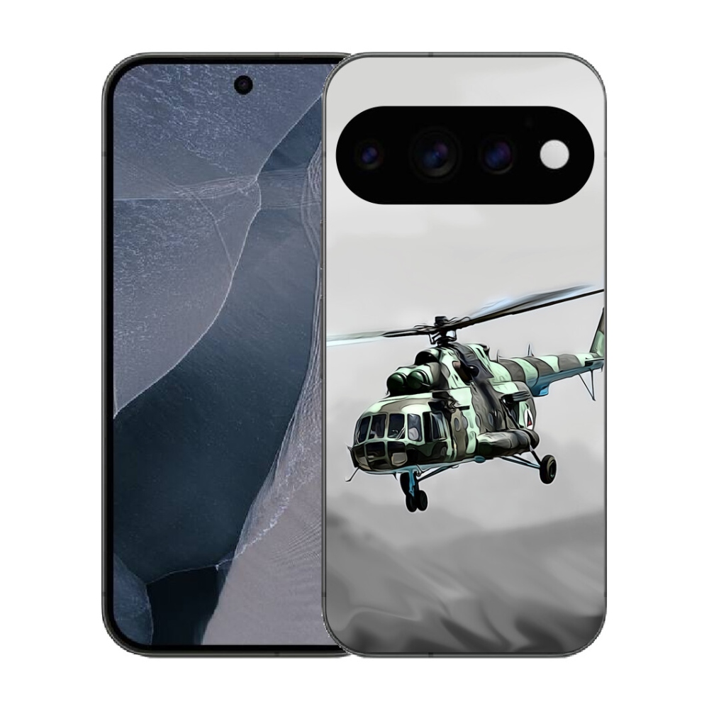 mmCase géltok a Google Pixel 11 Pro-hoz – katonai helikopter