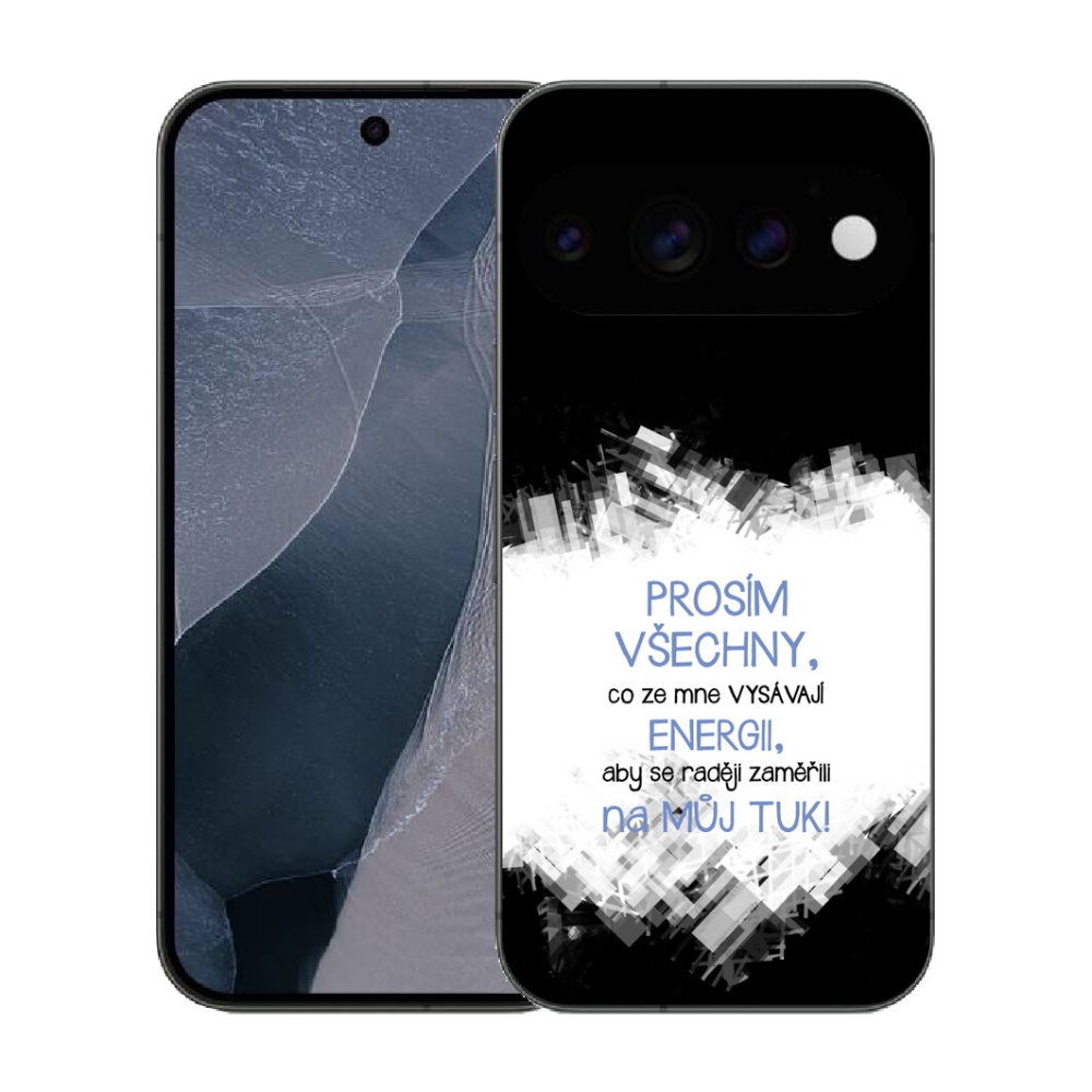 mmCase géltok a Google Pixel 11 Pro-hoz – vicces felirat, 1 db, kék