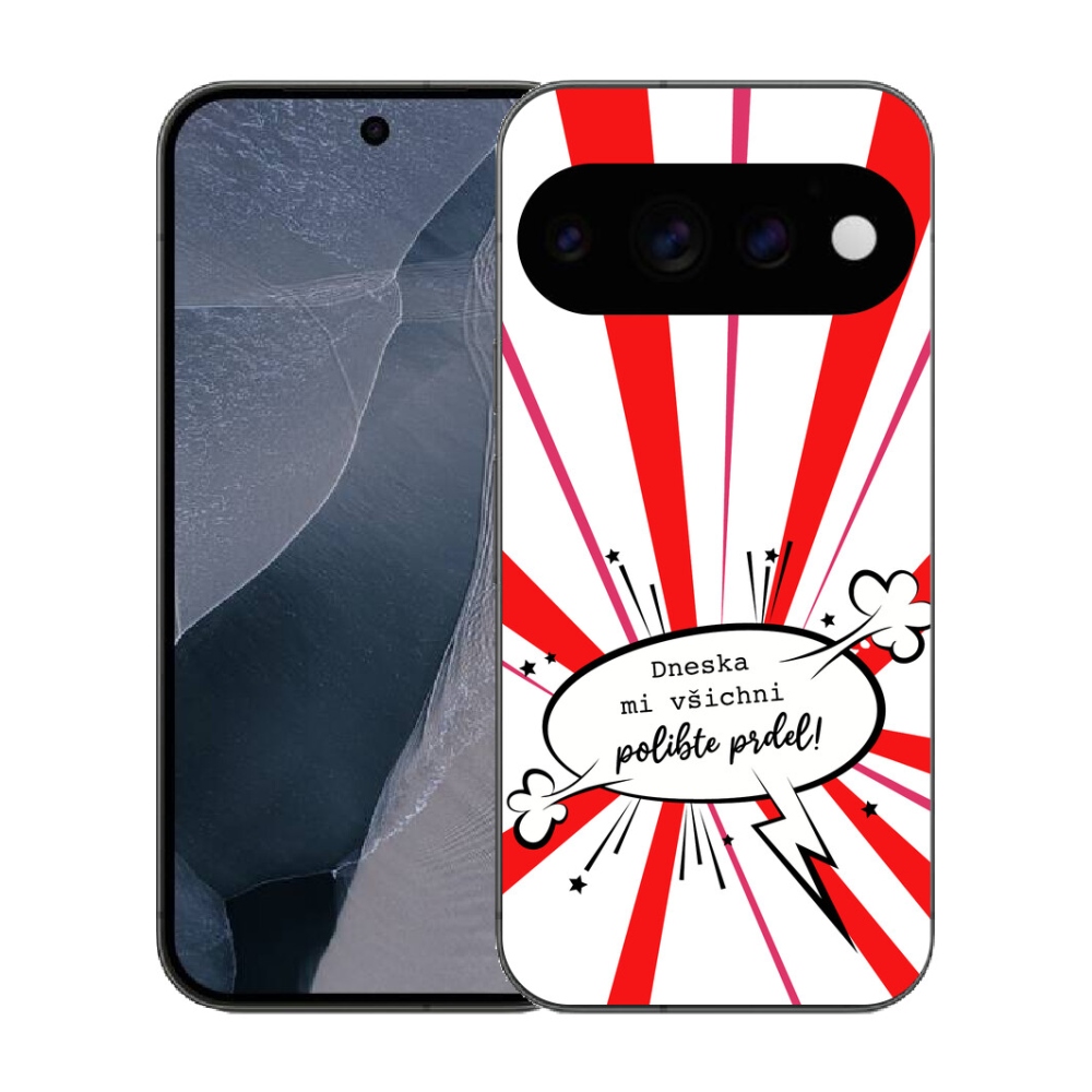 mmCase gél tok a Google Pixel 11 Pro-hoz – vicces felirat, 15, fehér háttér