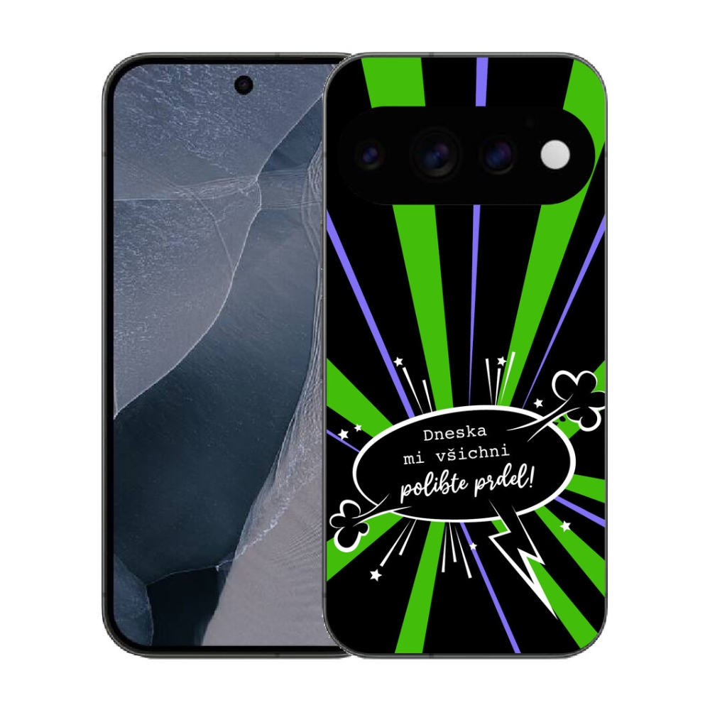mmCase géltok a Google Pixel 11 Pro-hoz – vicces felirat, 15, fekete háttér