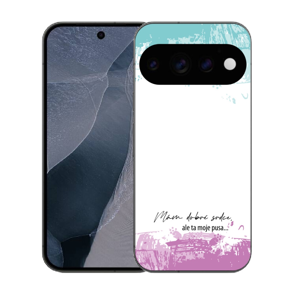 mmCase gél tok a Google Pixel 11 Pro-hoz – vicces felirat, 3 fehér háttér