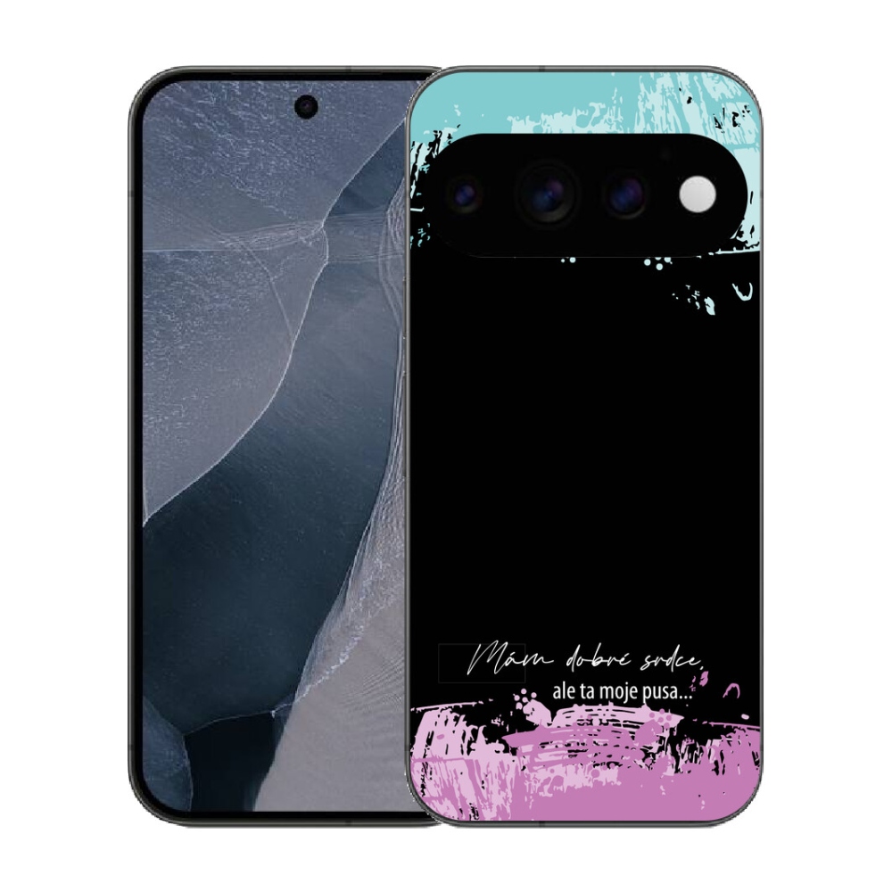 mmCase gél tok a Google Pixel 11 Pro-hoz – vicces felirat, 3 fekete háttér