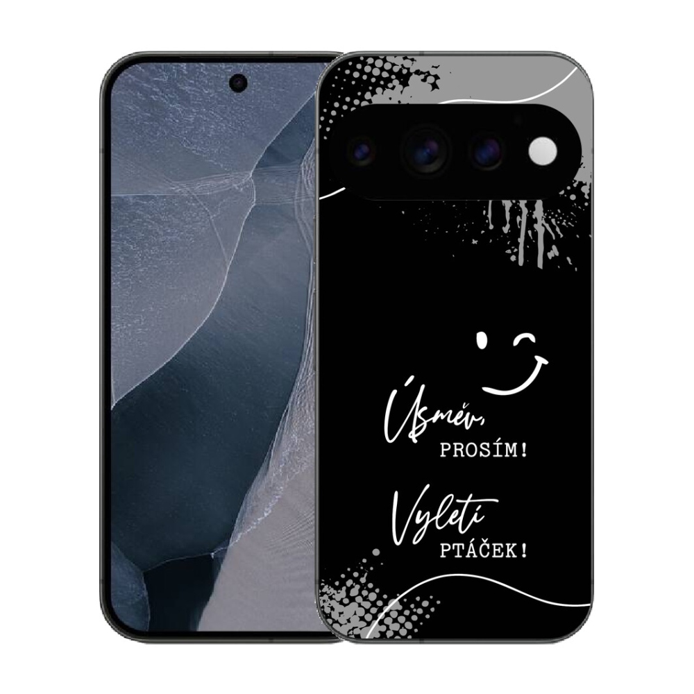 mmCase gél tok a Google Pixel 11 Pro-hoz – vicces felirat, 4 fekete háttér