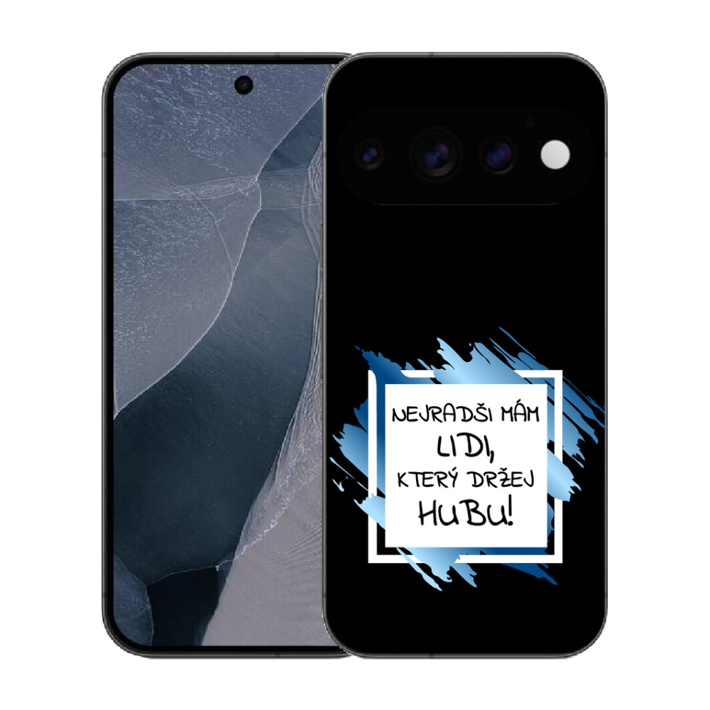 mmCase gél tok a Google Pixel 11 Pro-hoz – vicces felirat, 7 fekete-fehér háttér