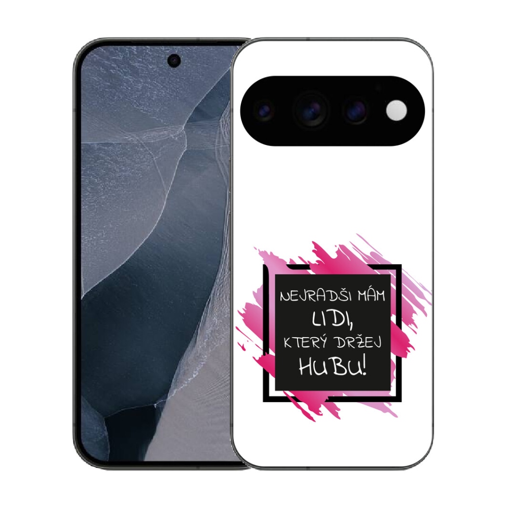 mmCase géltok a Google Pixel 11 Pro-hoz – vicces felirat, 7 fekete-fehér háttér