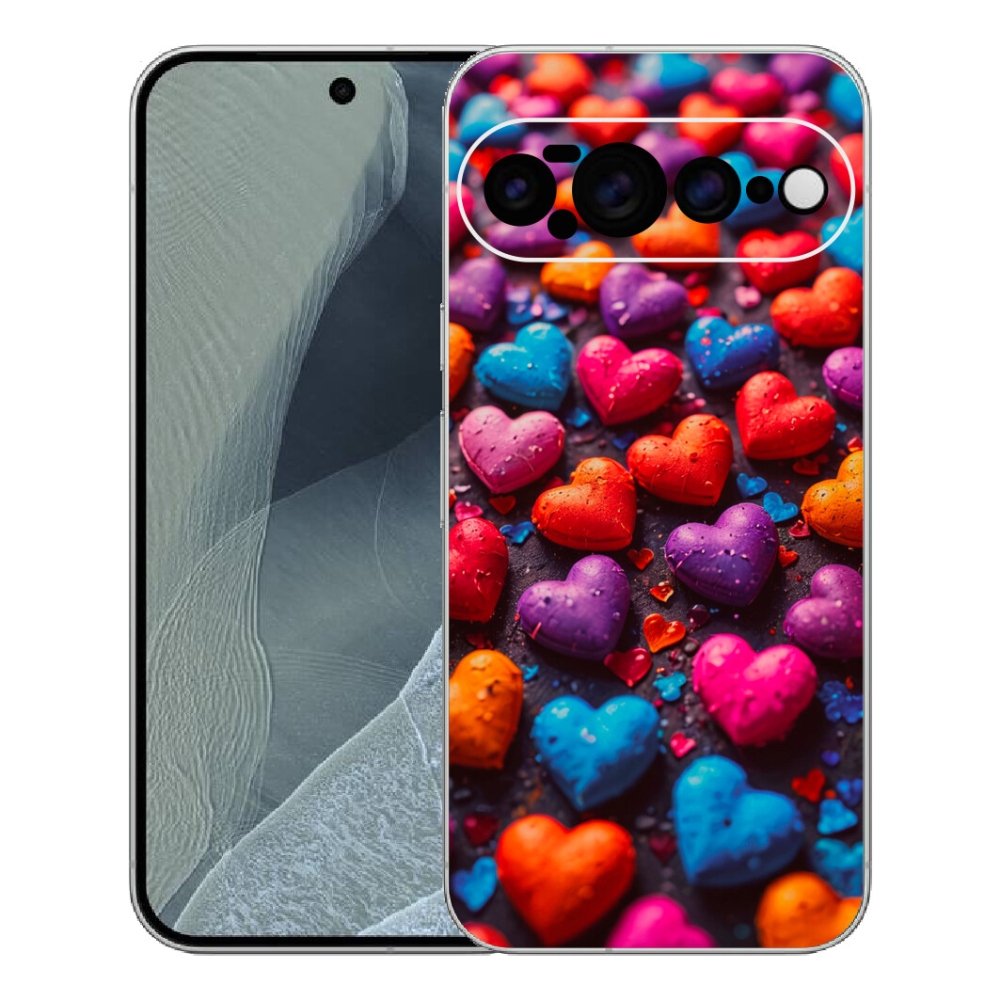 mmCase gél tok a Google Pixel 11 Pro XL-hez – színes szívek