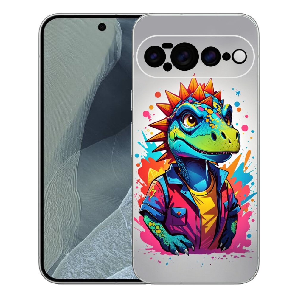 mmCase gél tok a Google Pixel 11 Pro XL-hez – színes dinoszaurusz