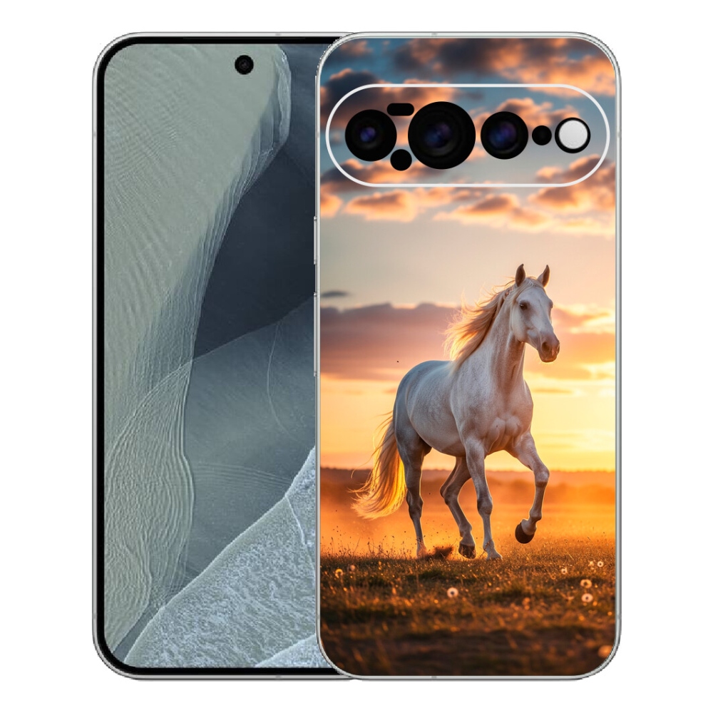 mmCase gél tok a Google Pixel 11 Pro XL-hez – futó fehér ló 2