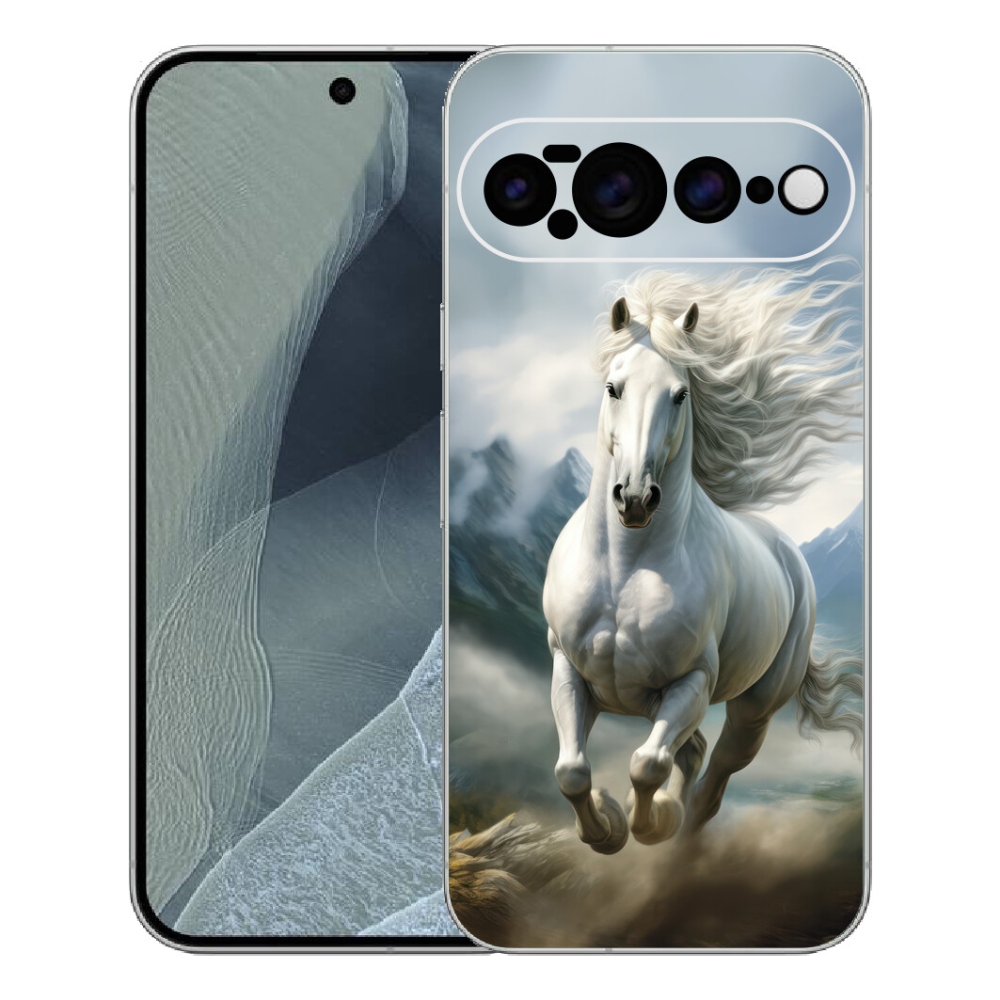 mmCase gél tok a Google Pixel 11 Pro XL-hez – futó fehér ló 3